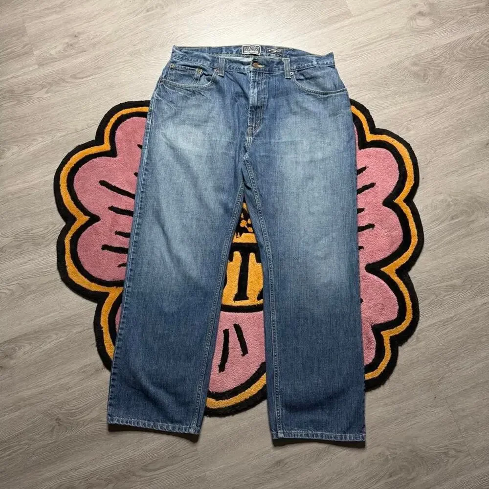 Vintage Y2K Levi’s Strauss 559 Relaxed Straight Leg Denim Jeans 38x32 Blue